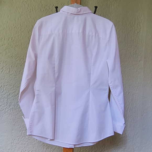 Banana Republic white button-down shirt fold-back cuff - Picture 2 of 8